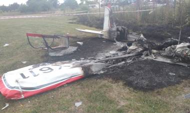 Dos muertos al estrellarse una avioneta en General Rodríguez