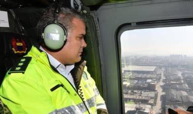 Balearon el helicóptero en el que viajaba el Presidente de Colombia, Iván Duque