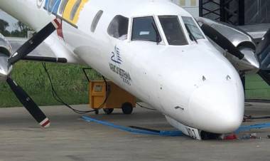 Un mecánico fue aplastado por un avión en el Aeropuerto de Morón