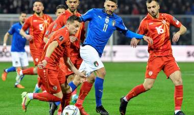 Macedonia del Norte le ganó a Italia en el Repechaje y lo dejó afuera del Mundial