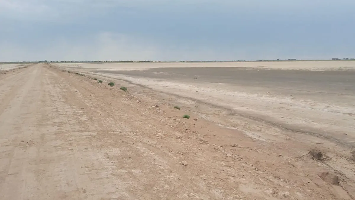 A la seca en La Brava se suma otra laguna que fue hogar de pejerreyes y hoy es un desierto