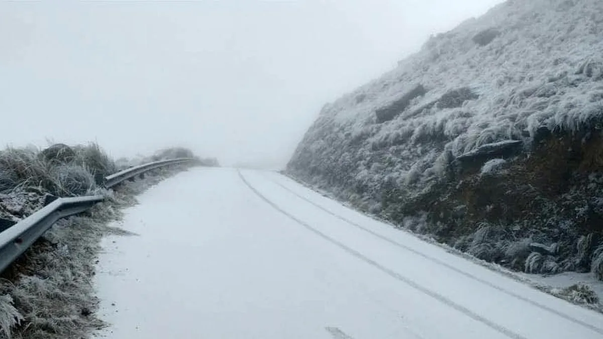 Nevó en el límite con San Luis y en Achiras crece la expectativa por la llegada del manto blanco