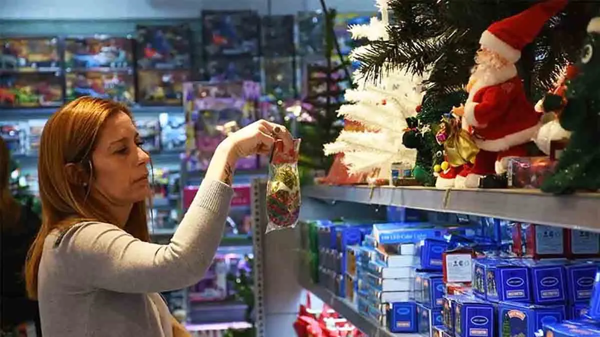 Las ventas de Navidad cayeron 2,8% interanual
