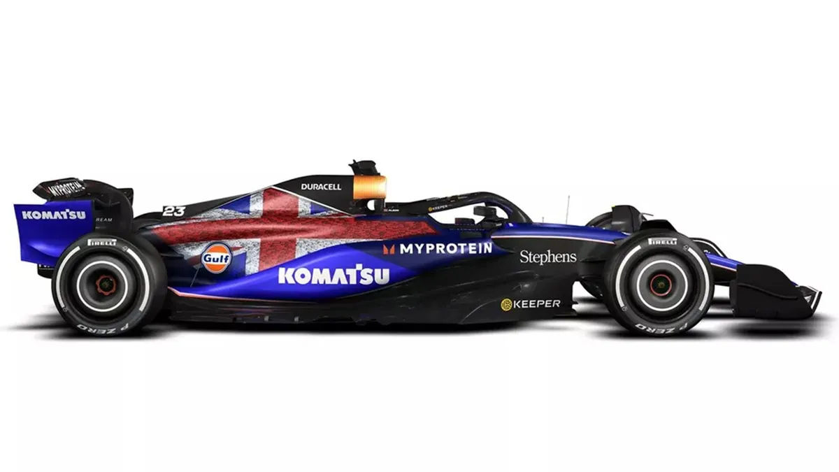 Llamativa decoración tendrá el Williams FW46 que Franco Colapinto piloteará en Silverstone