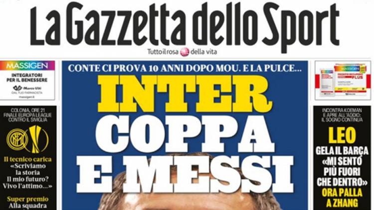 El Inter, al acecho tras la reunión Messi-Koeman