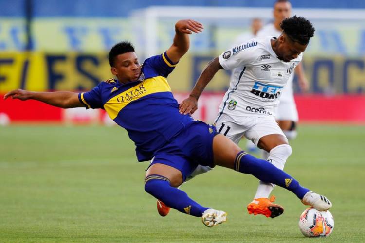 En un partido discreto, Boca igualó 0-0 ante Santos en la primera semifinal de la Copa Libertadores