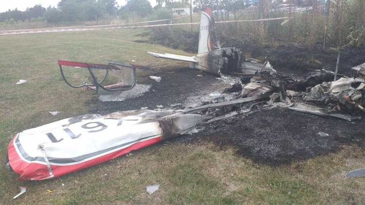 Dos muertos al estrellarse una avioneta en General Rodríguez