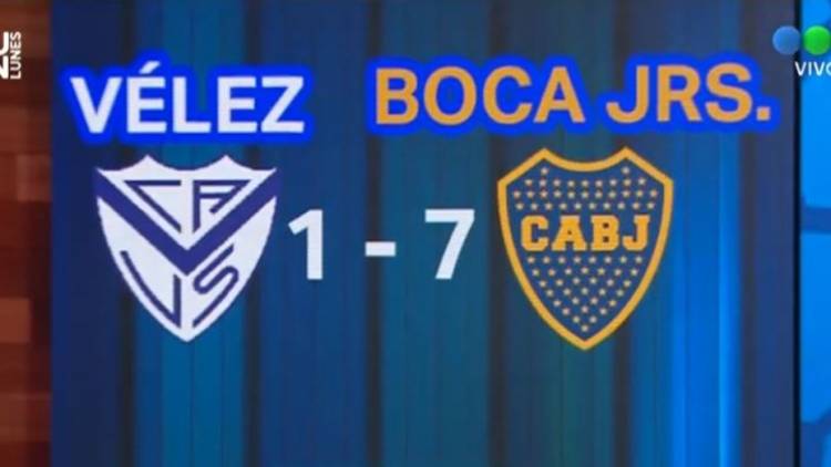 Boca goleó al líder Vélez cuando más le hacía falta y con la vuelta de Tevez