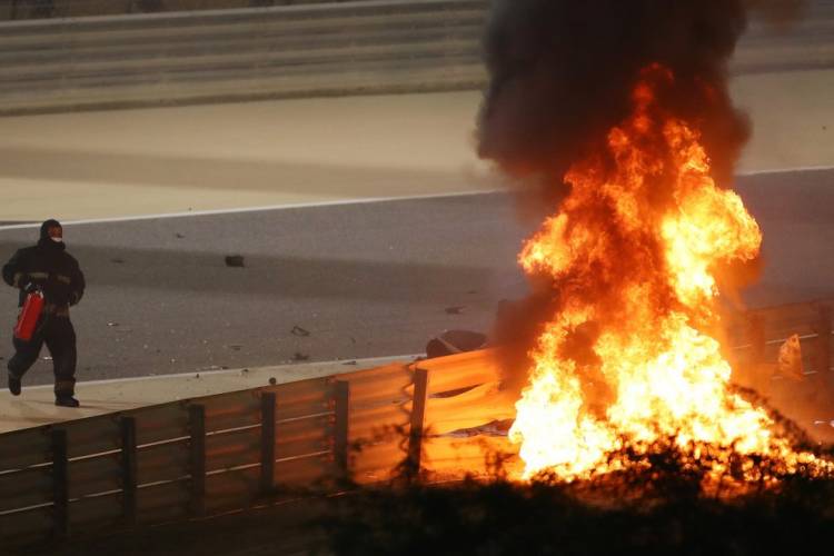 “Hombre en llamas”: el dramático relato del accidente de Romain Grosjean en la serie de Fórmula 1