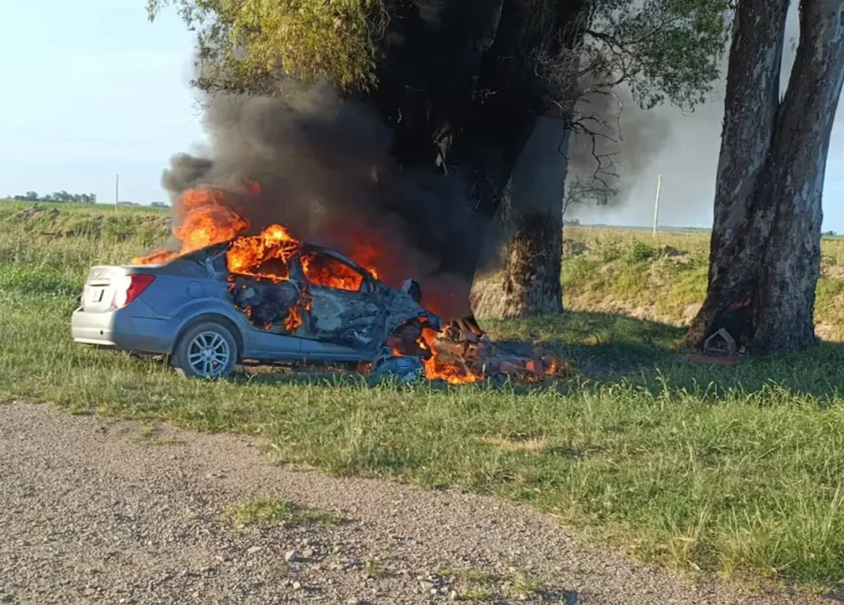 Monte Maíz: degolló a su pareja y luego se quitó la vida chocando contra un árbol