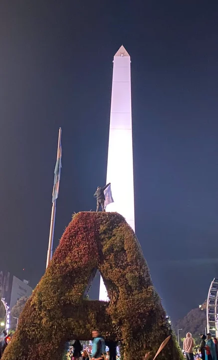 Murió un hincha de la Selección al caer de un cartel en la zona del Obelisco