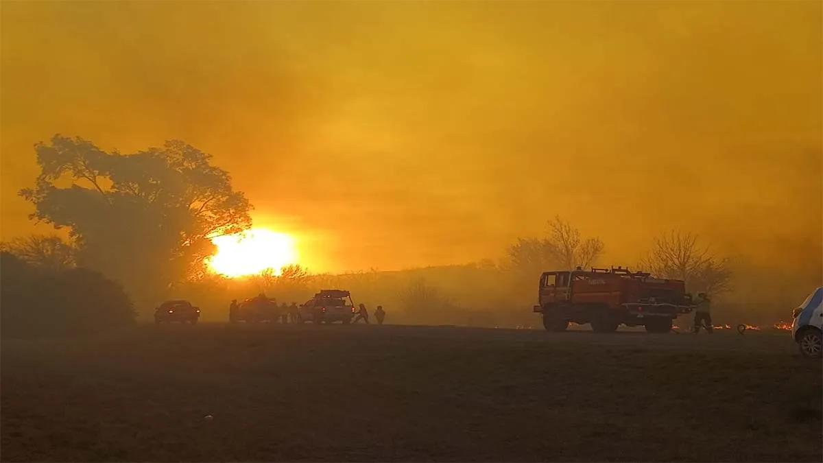 Incendios en Córdoba: detuvieron a un sospechoso que tenía un bidón de nafta en Capilla del Monte