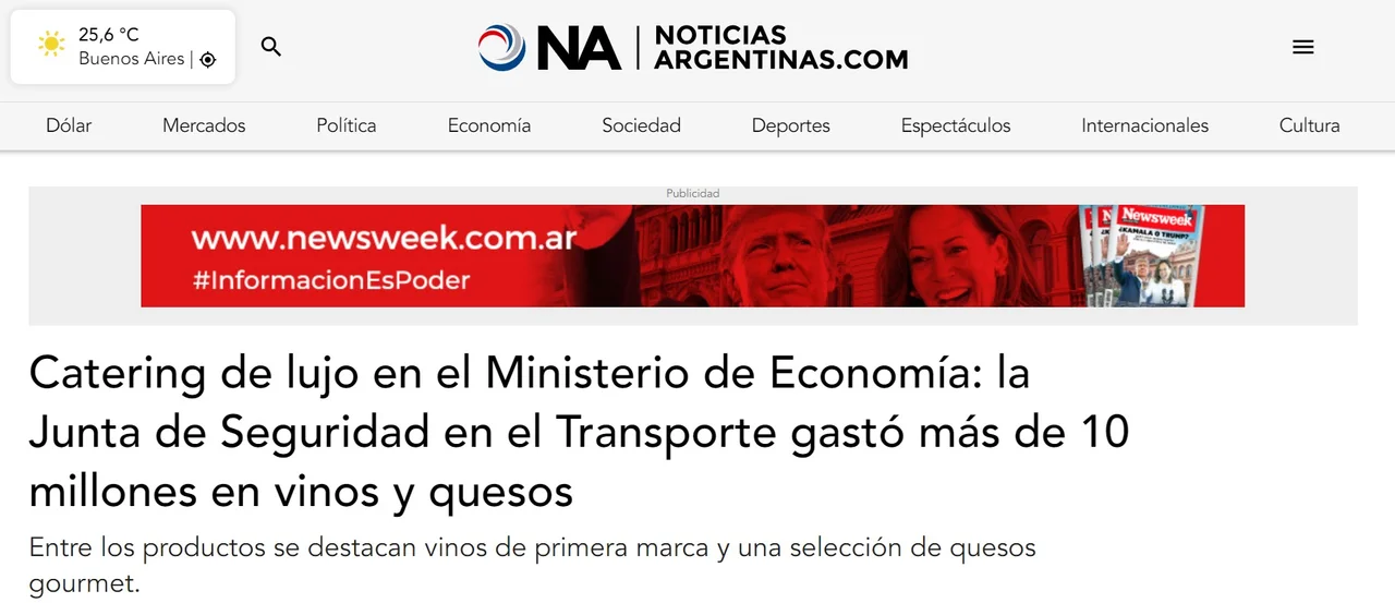 Investigación de la Agencia Noticias Argentinas: despiden a 2 funcionarios de la JST por gastos