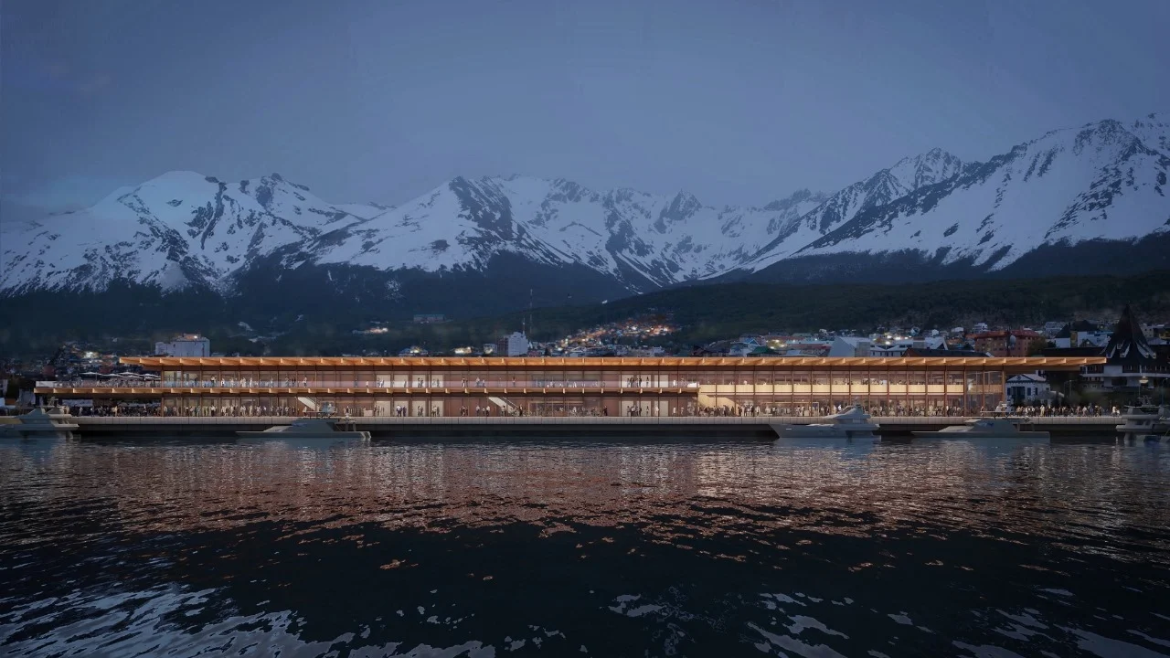 Presentan un proyecto para construir la nueva Terminal de Cruceros para pasajeros en el Puerto de Ushuaia