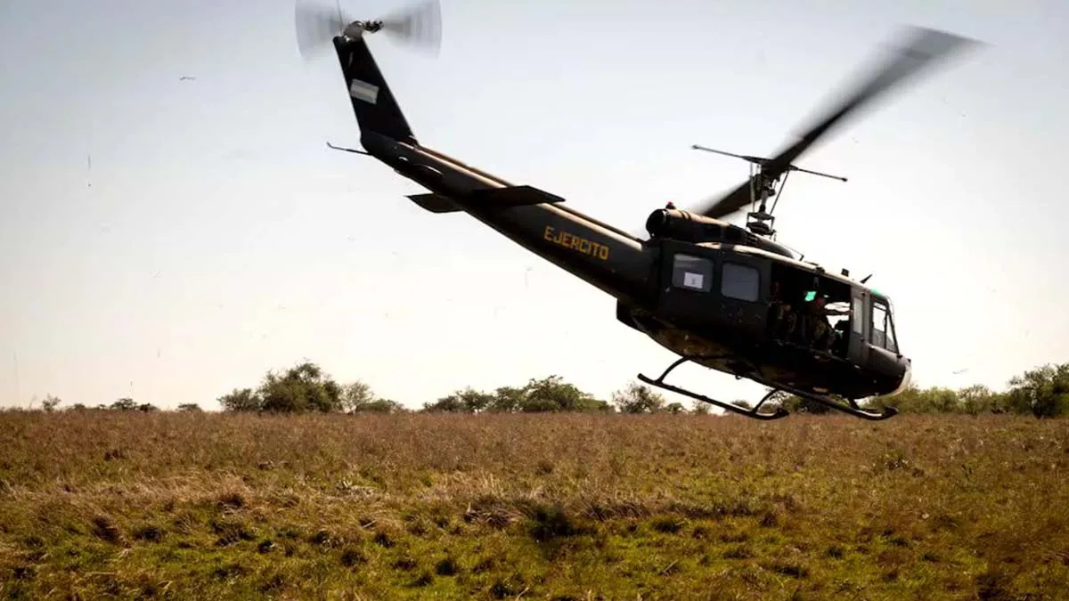 Cayó un helicóptero del Ejército con cinco tripulantes: no hay víctimas fatales