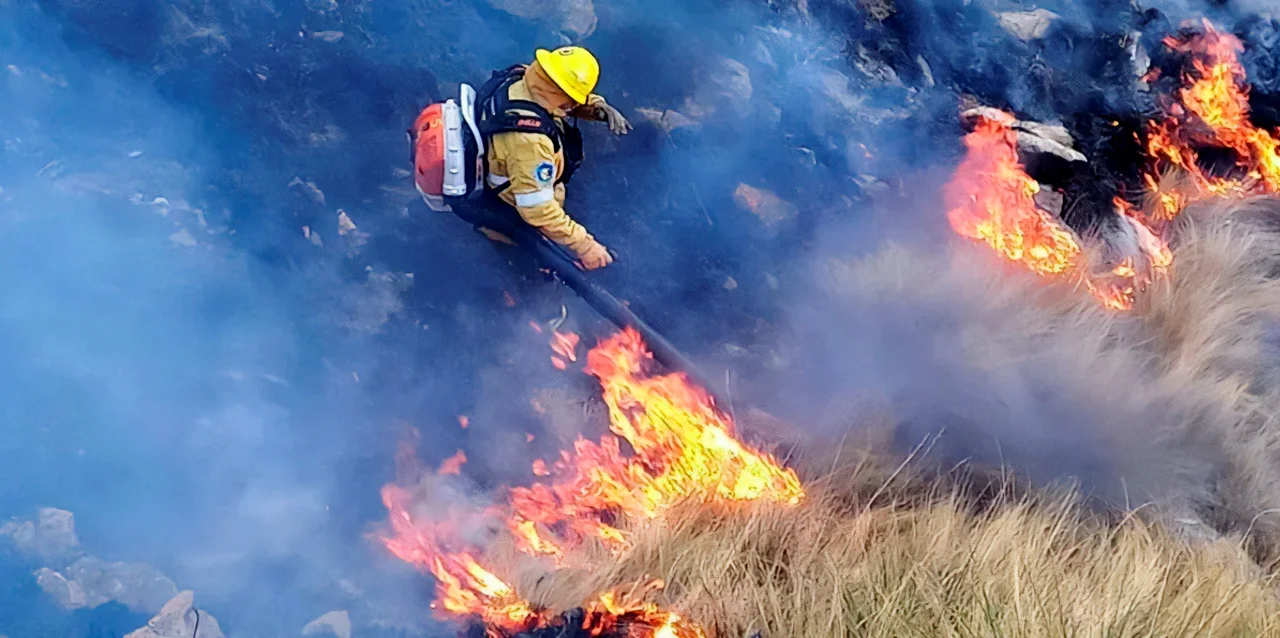 Chubut: un nuevo foco de incendio se originó en Puerto Madryn