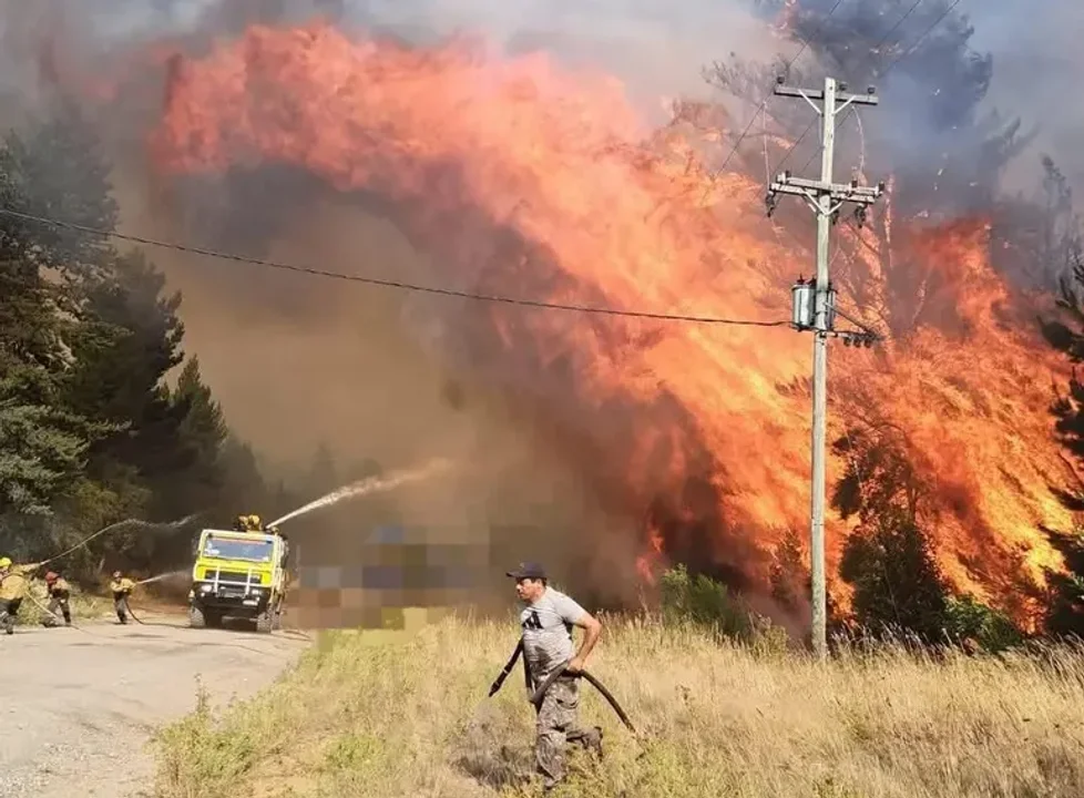 "La situación es desgarradora”, dijo el presidente del comité de Bomberos de El Bolsón